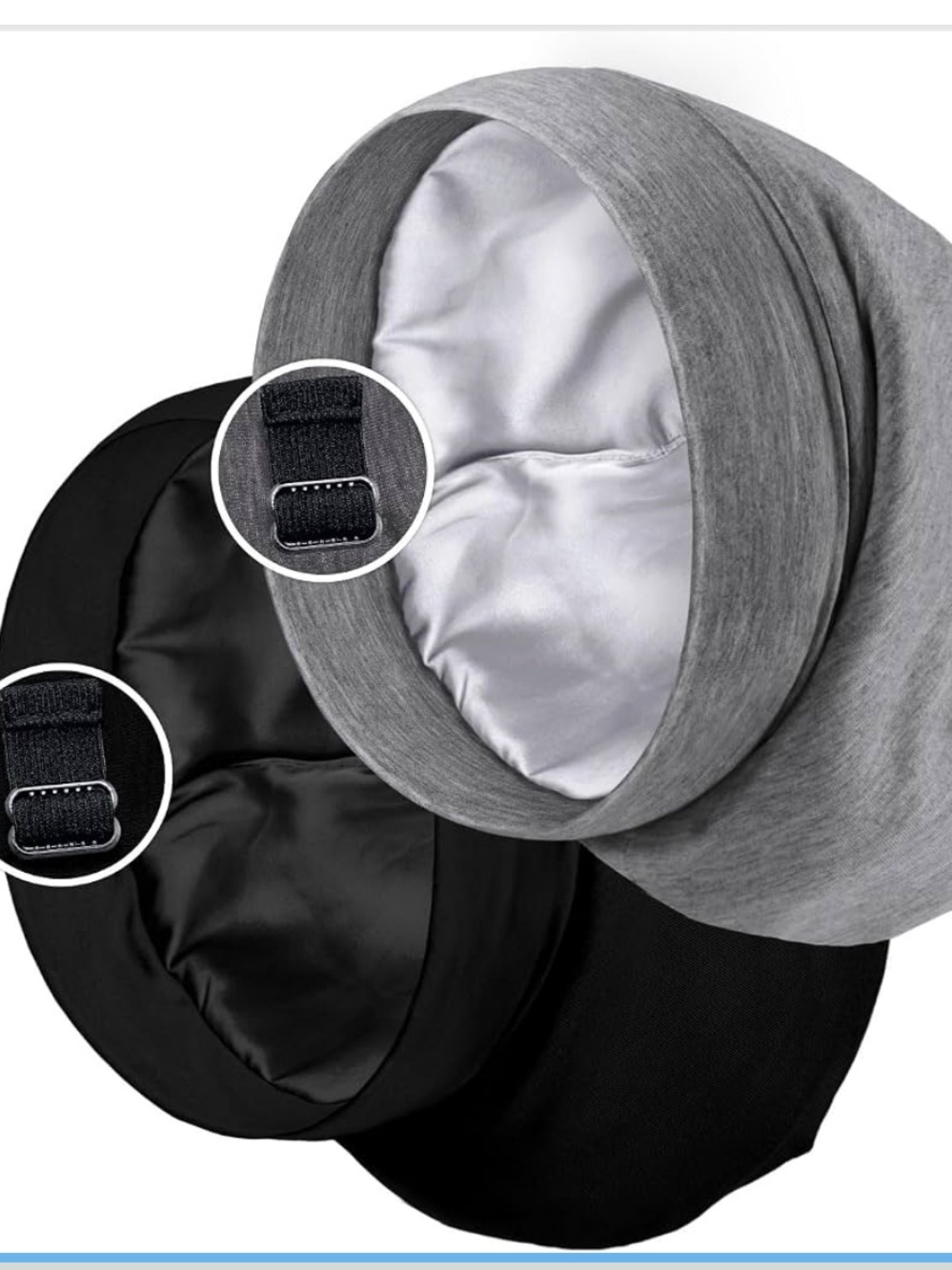 PARISBELLA Satin lined Sleep Cap Set Box